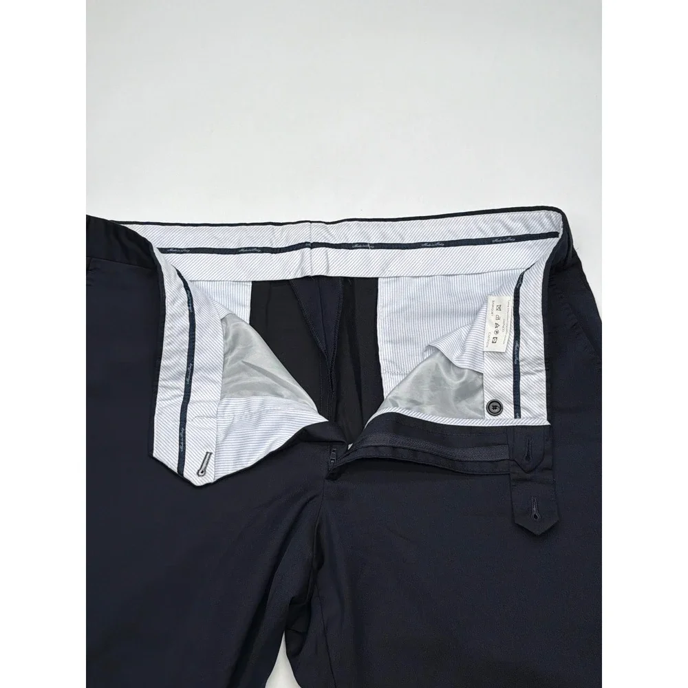 Men's Tailored Navy Blue Dress Pants Made in Italy Size 44‎ 27